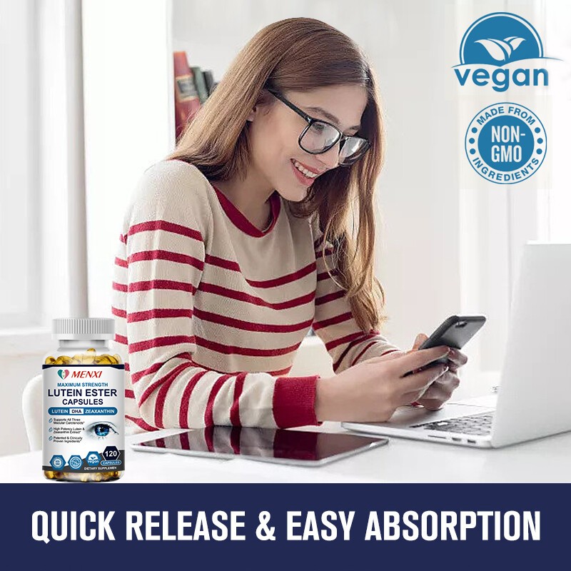 Eye Vitamins Lutein and Zeaxanthin – Relief Eye Strain Vision Health, Supplement