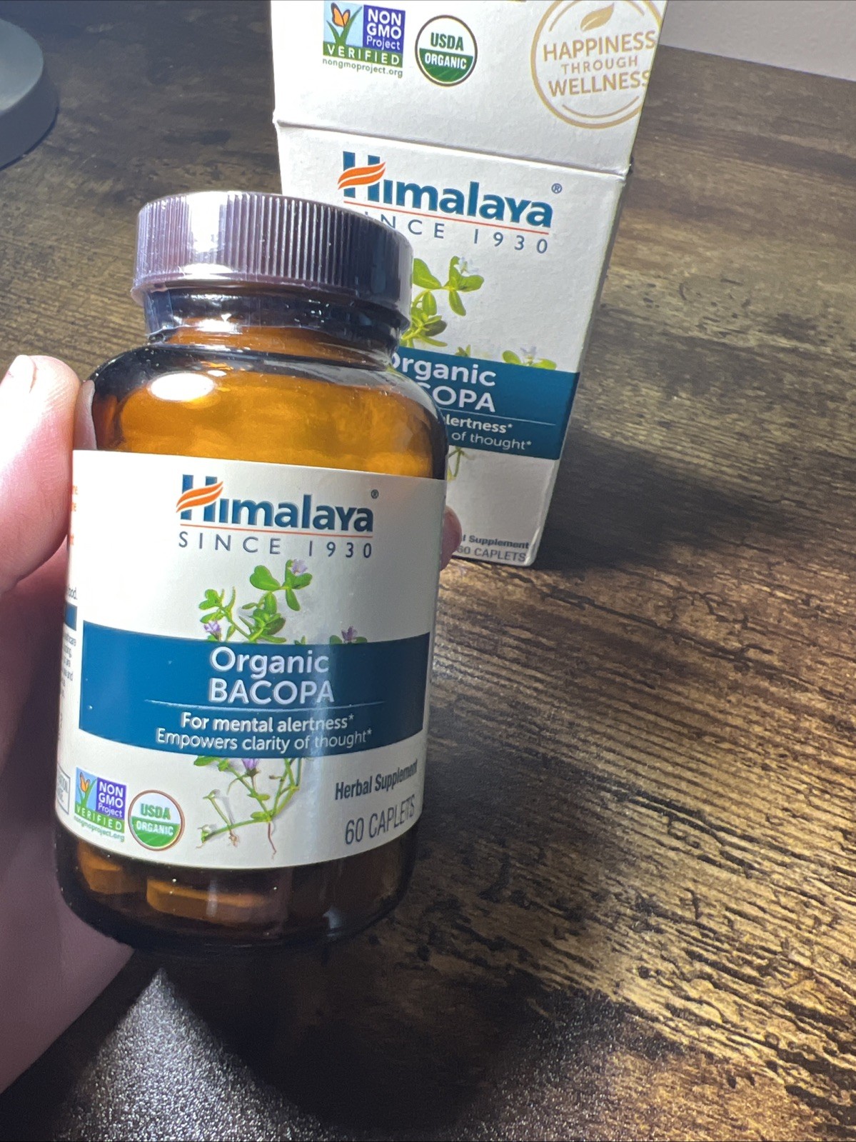 Himalaya Organic Bacopa Monnieri Nootropic Herbal 60 Count (Pack of 1)