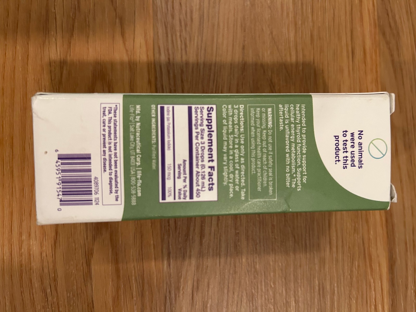 Liquid Iodine Plus, Unflavored , 2 fl oz (59 ml) – exp. 08/27
