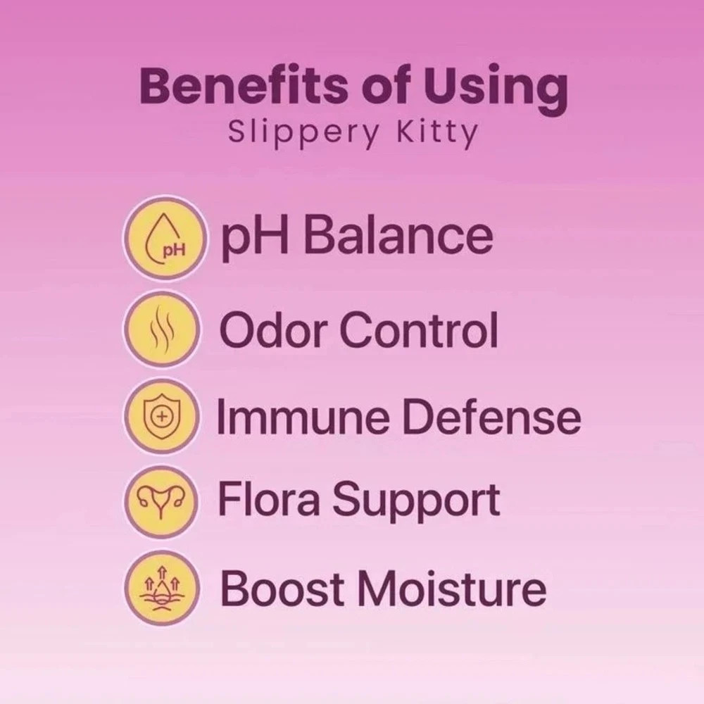 Kitty Queen Slippery Kitty Feminine Probiotic Moisture Gummies Pineapple