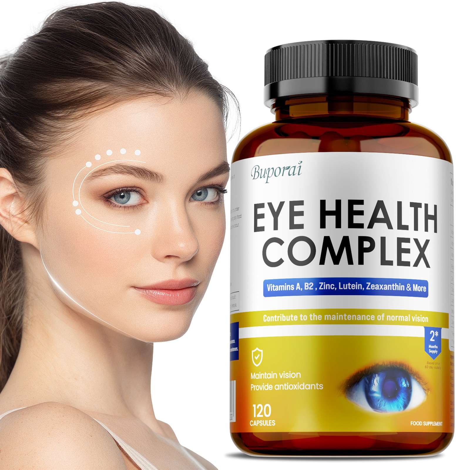 Eye Health Complex 240pcs – Reduce Fatigue and Dry Eyes, Improve Visual Function