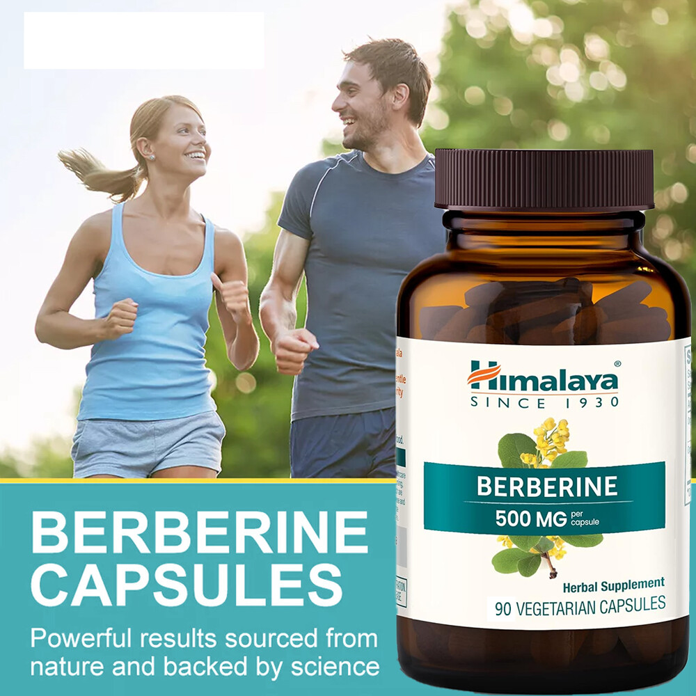 Himalaya BERBERINE 500 mg Per Capsule , 90 Vegan Capsules