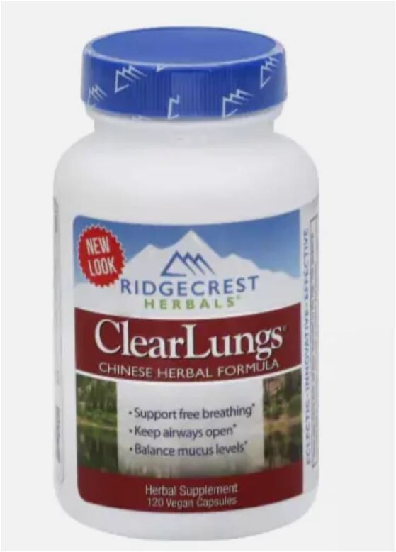 Ridgecrest ClearLungs Classic 120 caps Exp 12/2028