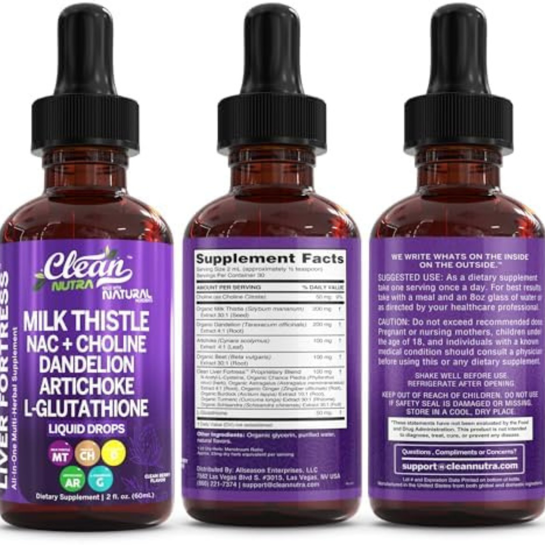 All-In-One Liver Support Supplement with Milk Thistle & N-Acetyl Cysteine Drops