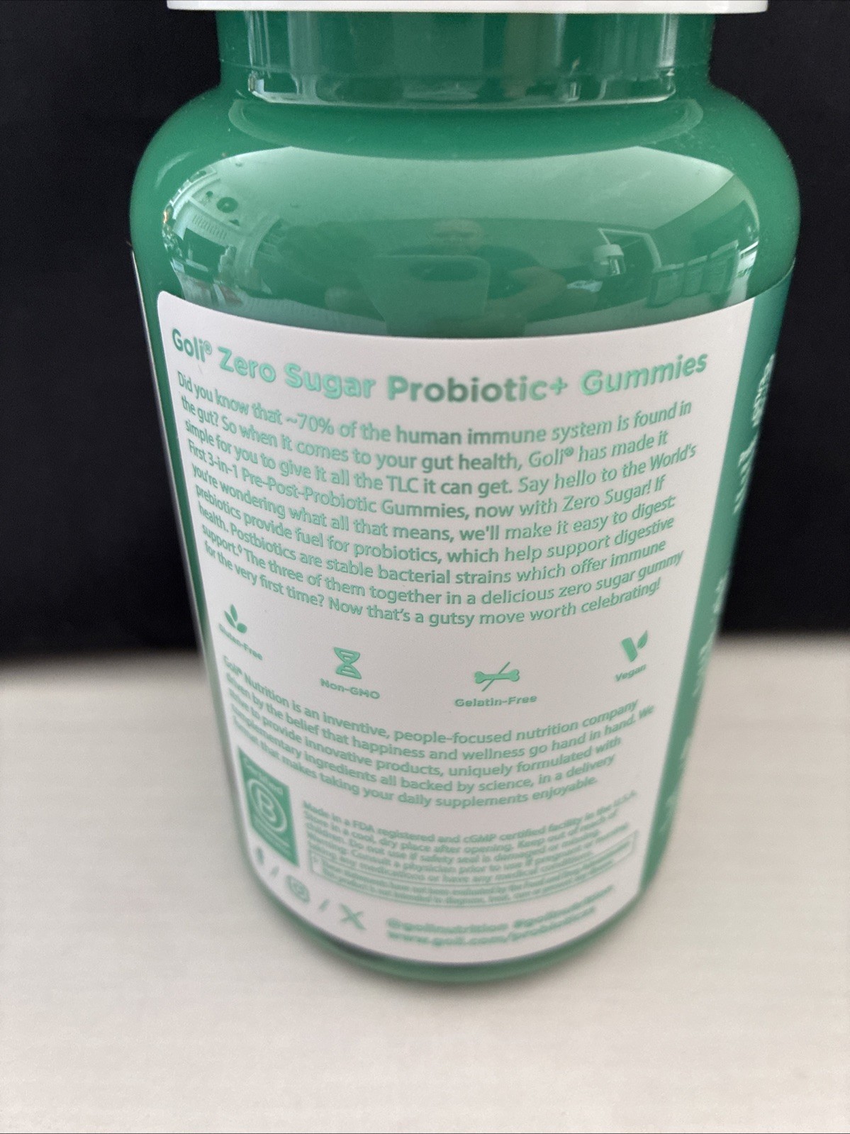 Goli Nutrition Zero Sugar Pre+Post+Probiotics Gummies 60ct Supplement New Sealed