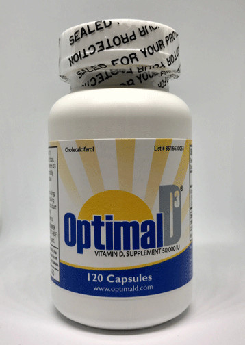 Optimal D3 | Vitamin D3 50000 IU | 120 Capsules | Exp. 01/2025 FREE SHIPPING