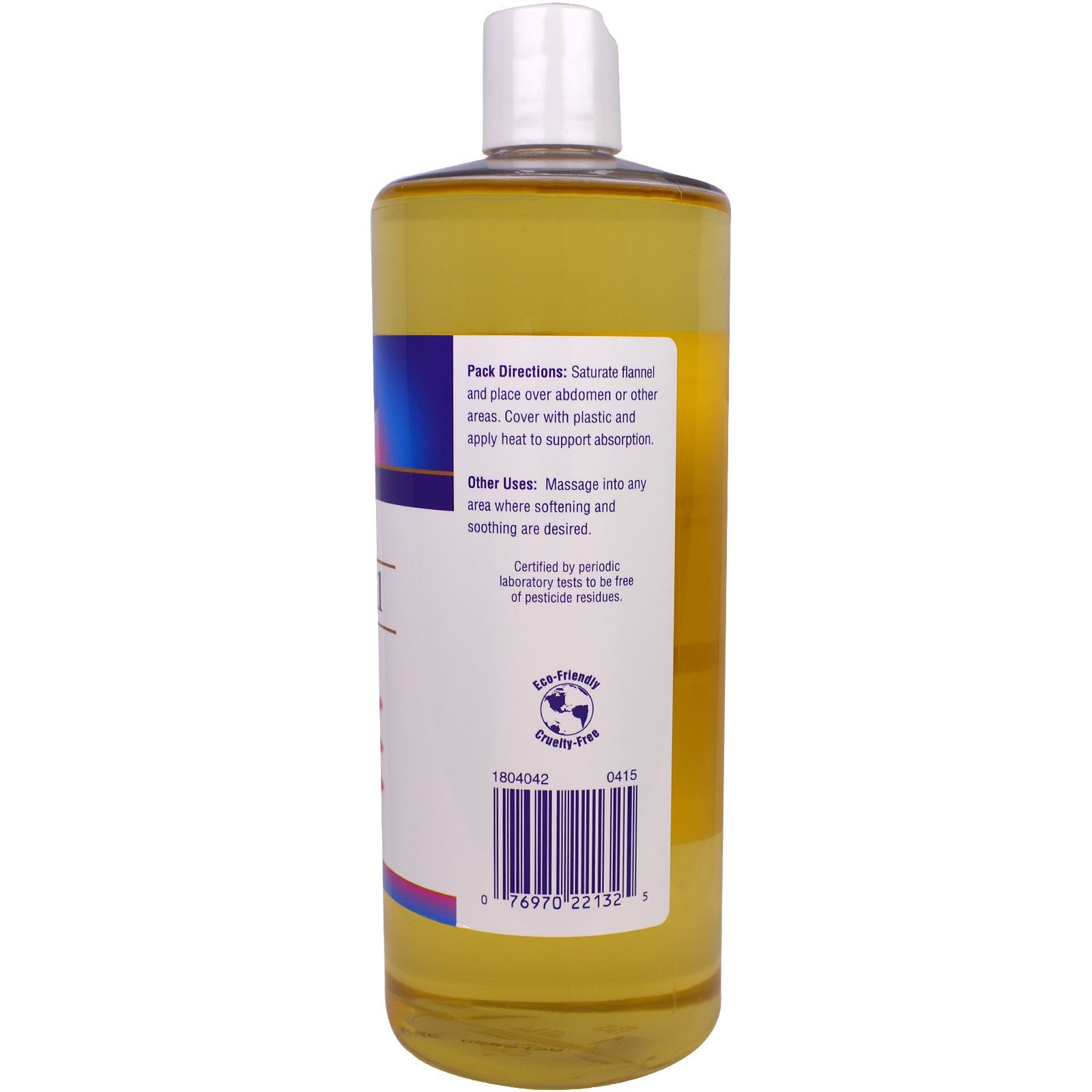 Heritage Store Castor Oil 32 fl oz 960 ml Cruelty-Free, EcoFriendly, Hexane-Free