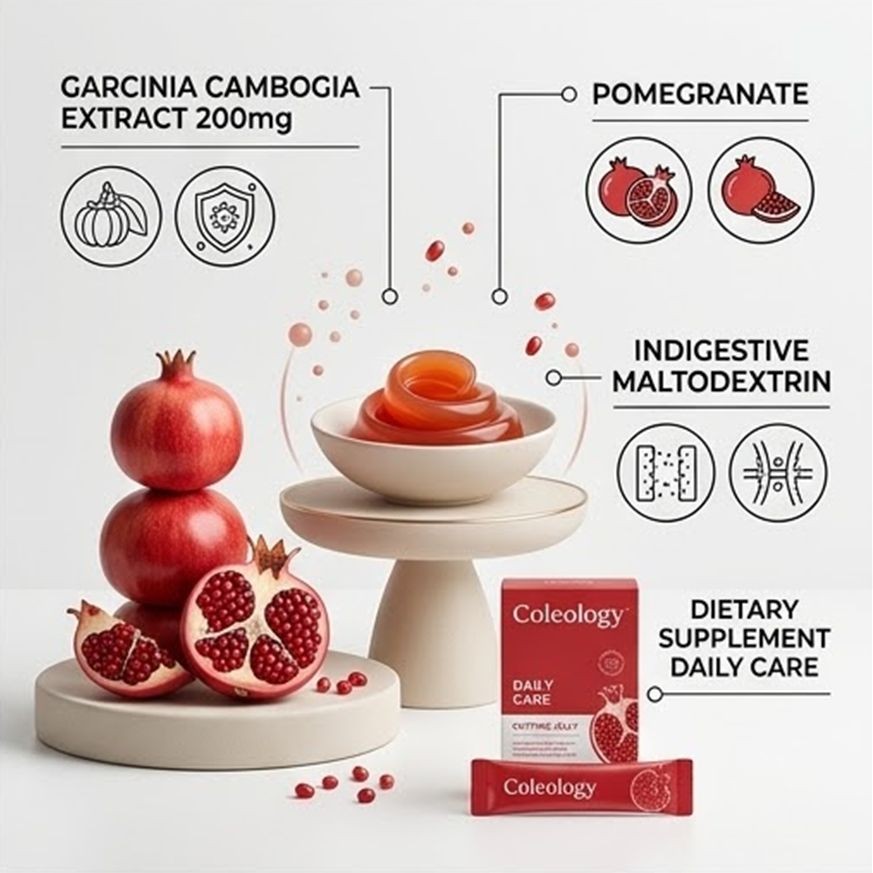 FOODOLOGY Coleology Cutting Jelly 2-Pack Pomegranate Chia Garcinia Cambogia 500g