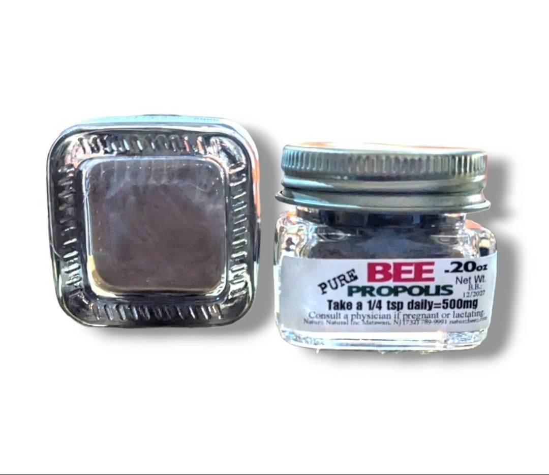 BEE PROPOLIS 0.5oz (4 Jars= Total 2oz) CONVENIENCE Size 100% PURE RAW PROPOLIS