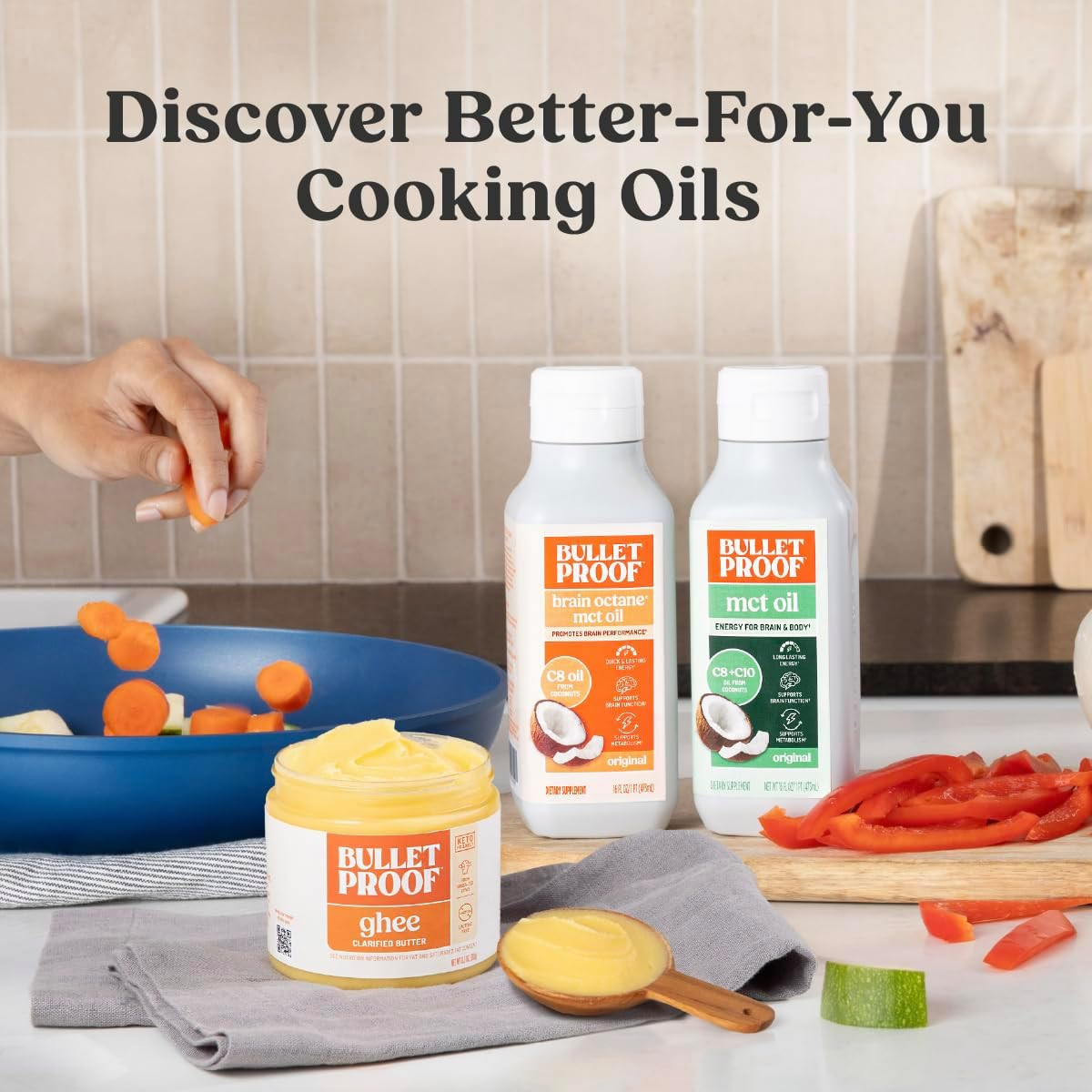 C8 & C10 MCT Oil, 100% Pure Coconut Oil, Triple-Distilled for Sustained Keto Ene
