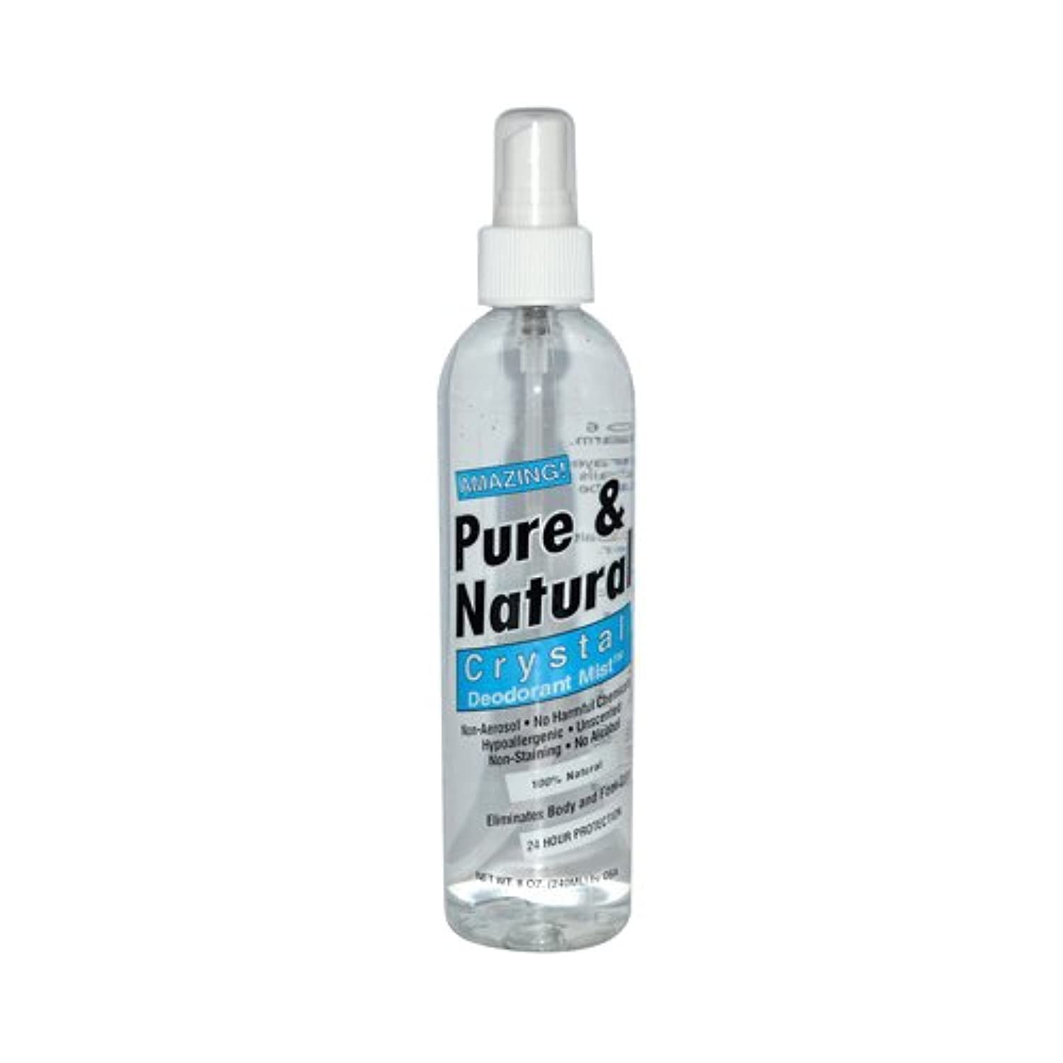Thai Deodorant Stone Pure & Natural Crystal Pump, Deodorant Mist – 8 Oz
