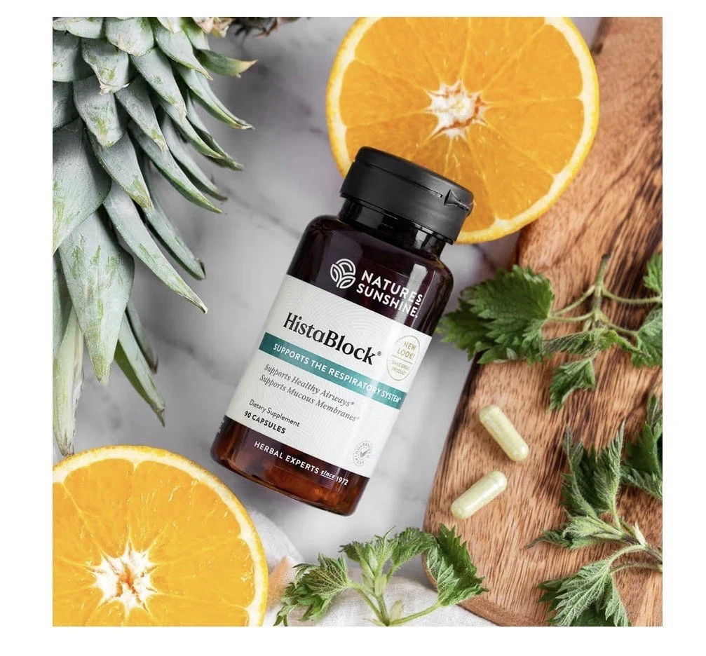 Nature’s Sunshine HistaBlock Respiratory Support 90 VegCaps Free Shipping