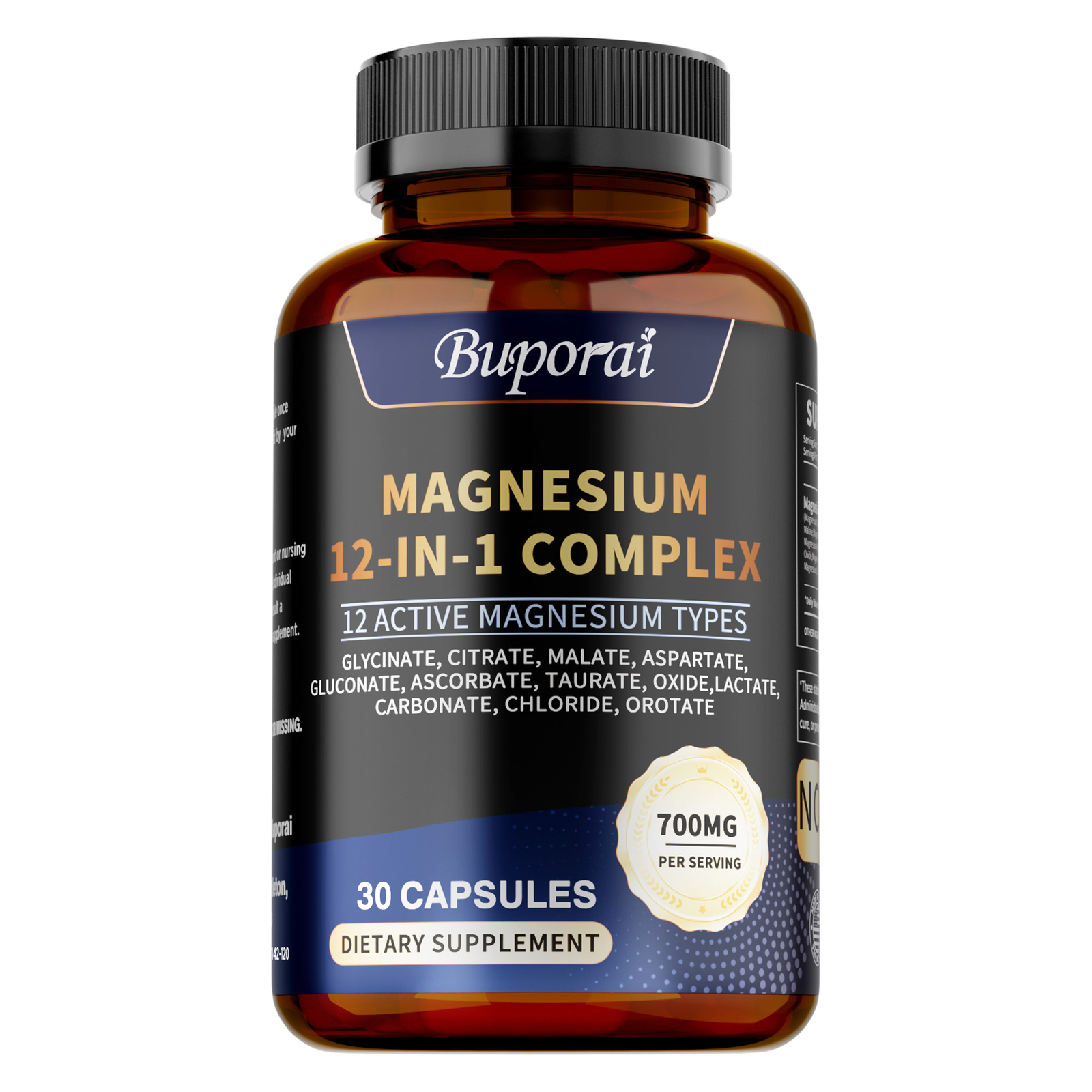 Magnesium 12 in 1 Complex – Magnesium Glycinate, Citrate, Malate, L-Threonate