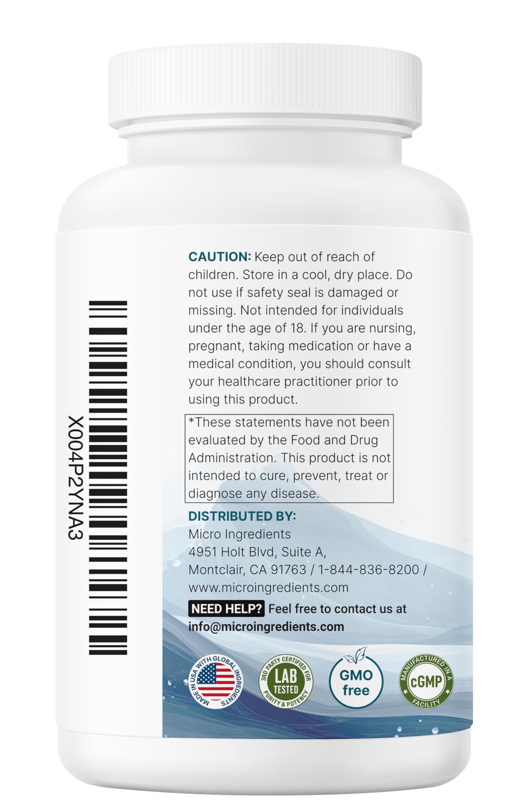 Micro Ingredients Pure Magnesium Complex, 300 Capsules 300 Count (Pack of 1)