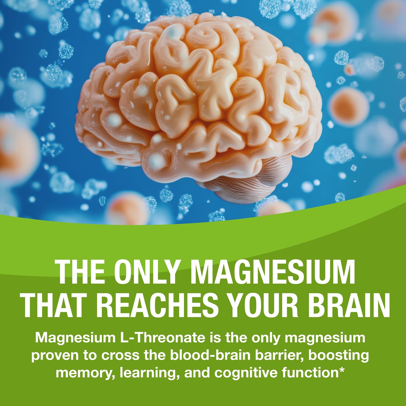 Magtein – Magnesium L-Threonate Supplement, Memory, 60 Count (Pack of 1)