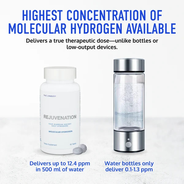 Drink HRW Rejuvenation H2 Molecular Hydrogen Water Tablets Unflavored 30 count