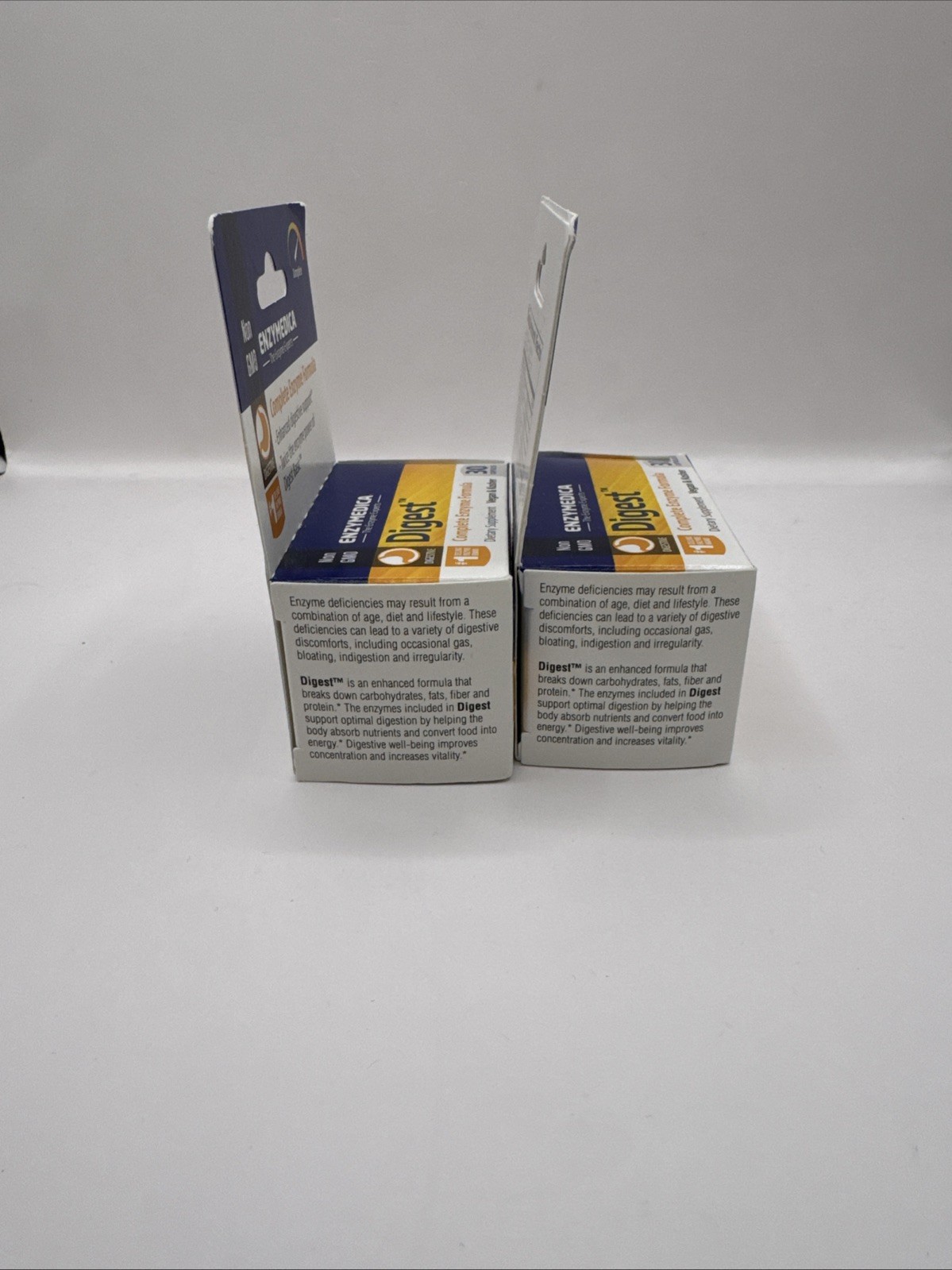 Lot (2) Enzymedica Digest Complete Enzyme Formula 30 Capsules. Exp. 08/28.