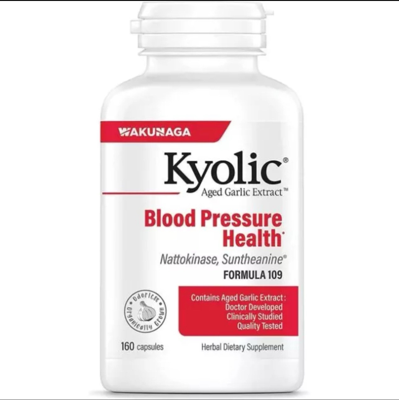 160 Capsules KYOLIC Aged Garlic Extract BLOOD PRESSURE HEALTH Formula 109