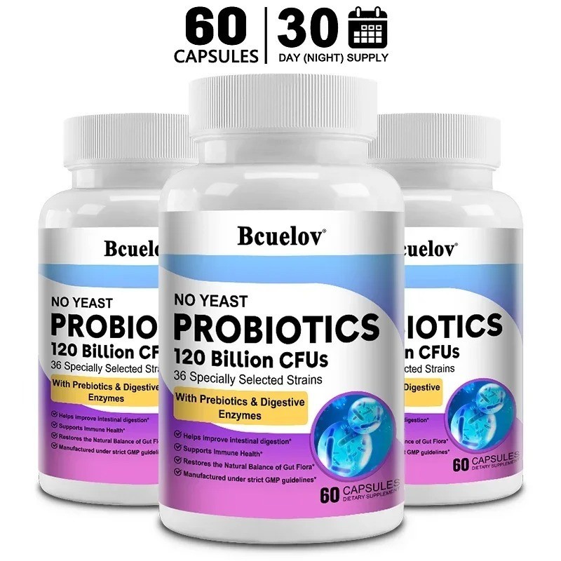 Probiotics 120 Billion CFU 36 Strains Contains Prebiotics and Digestive Enzymes