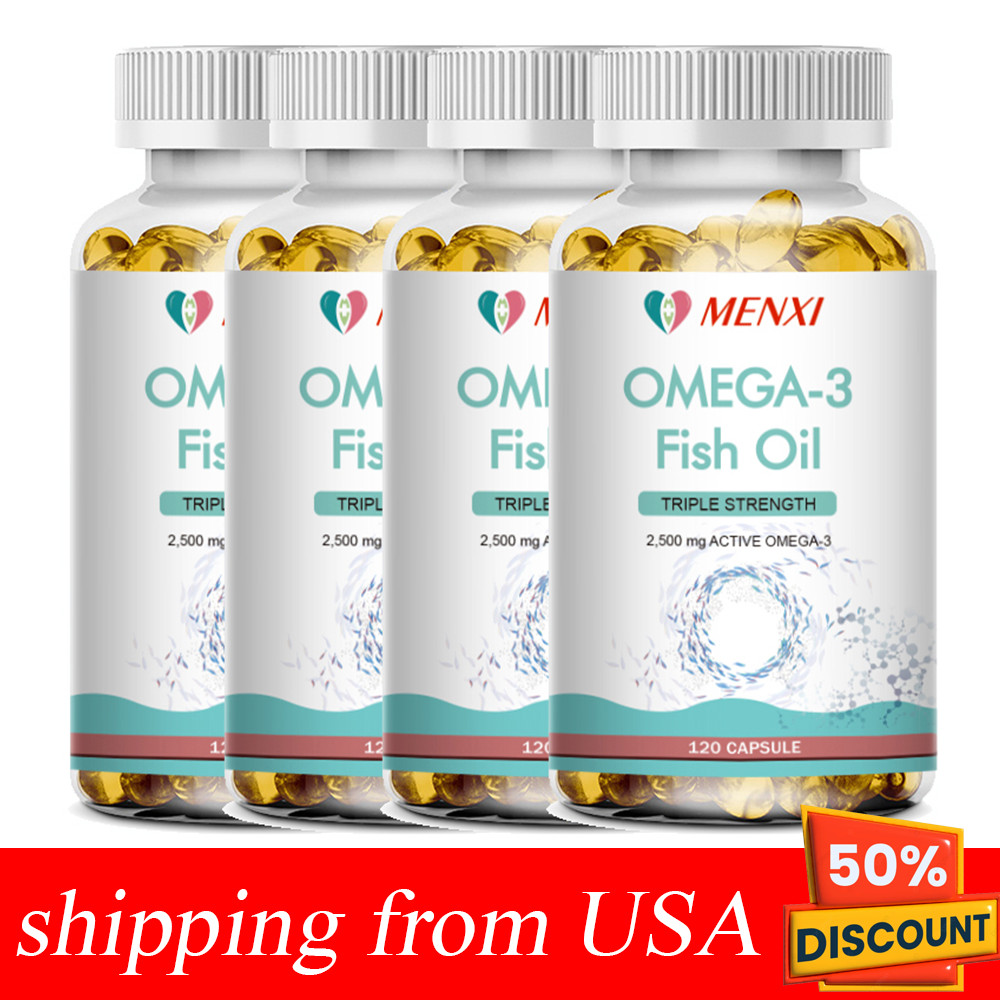Triple Strength Omega 3 Fish Oil Supplement, EPA, DHA Fish Oil Omega 3 Support