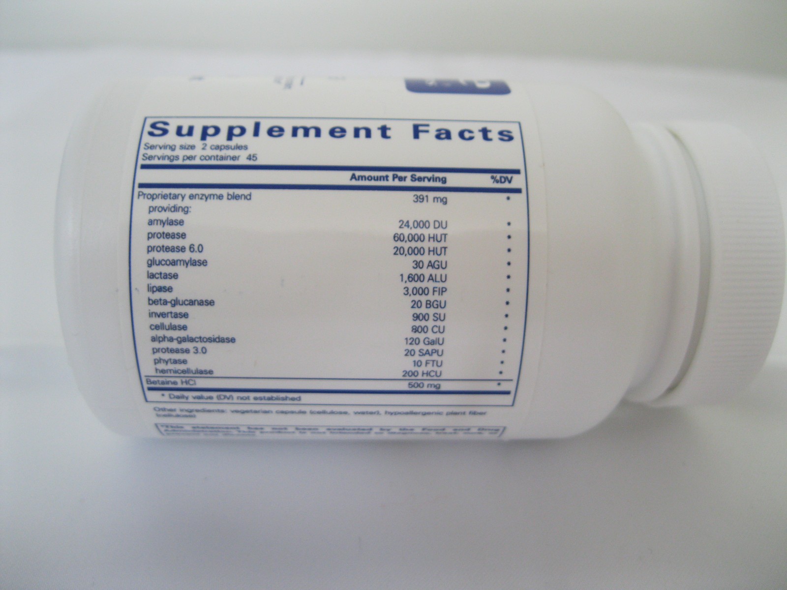 NEW Pure Encapsulations Digestive Enzymes Ultra with Betaine 90Count (Pack of 1)