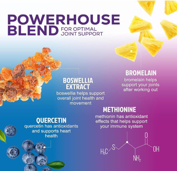Joint Support Supplement with Turmeric and Boswellia –For Cartilage and Mobility