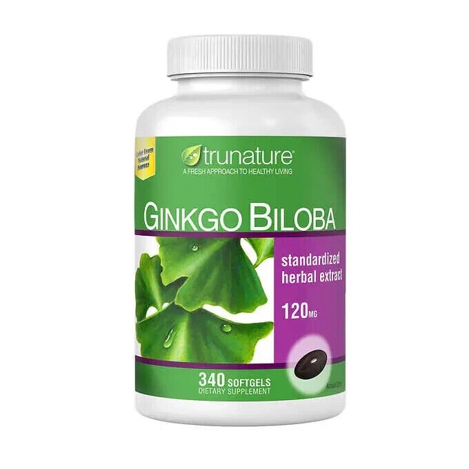 TruNature Ginkgo Biloba 120MG Softgels – 340 Pieces