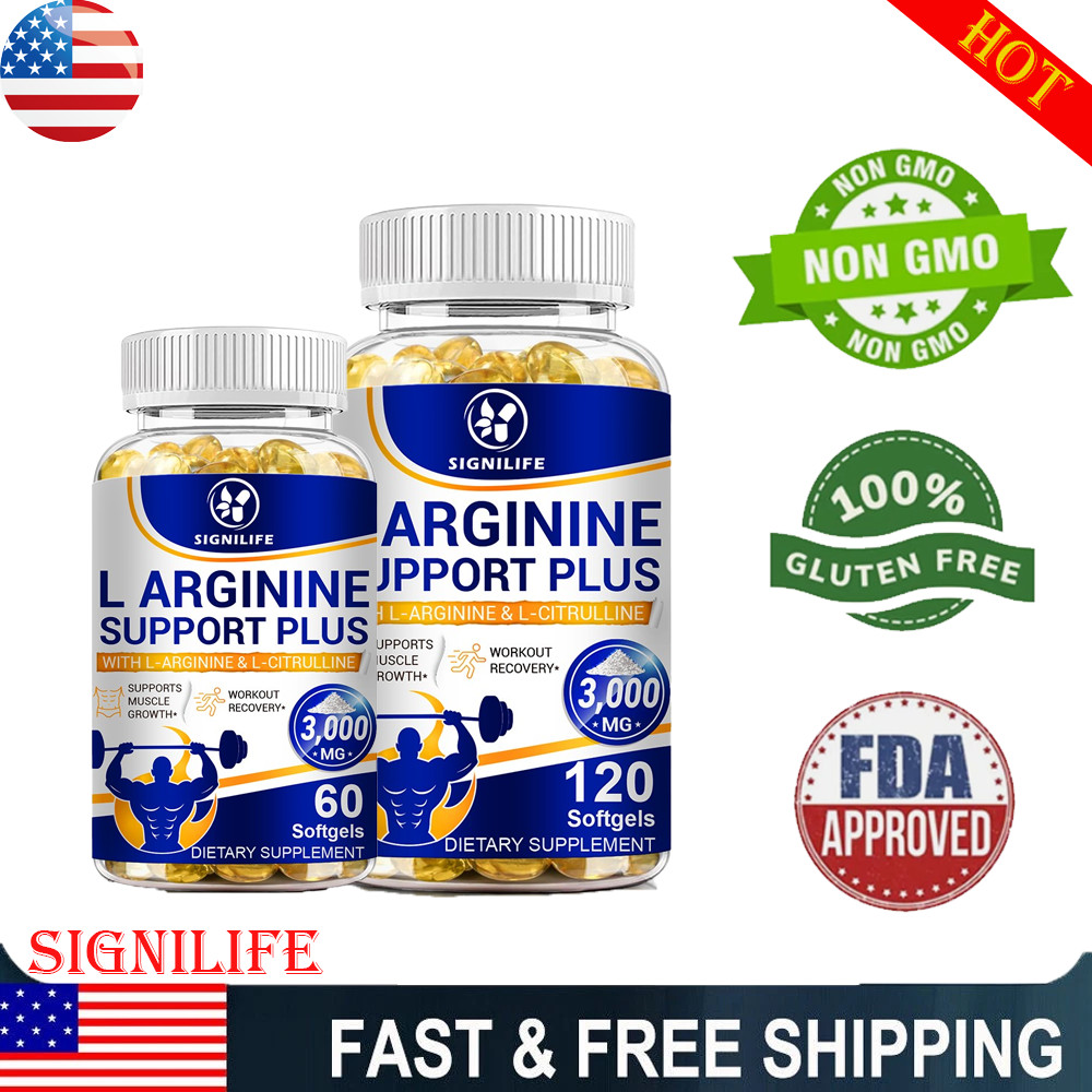 L-Arginine 3000mg Muscle Strength, Pump Testosterone Boost Men’s Health US-