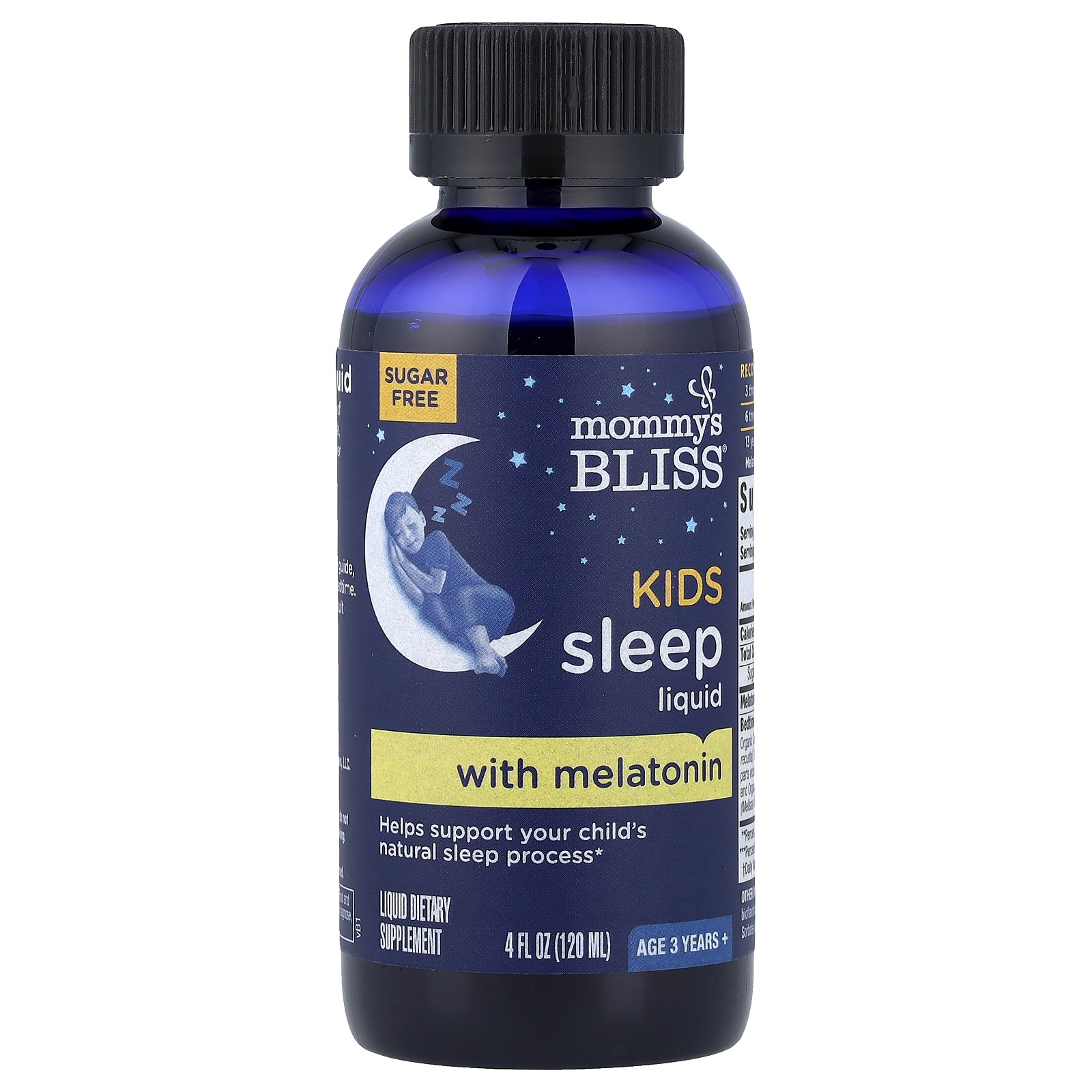 Kids Sleep Liquid, Melatonin, Kids 3 Yrs +, Natural Grape, 4 fl oz (120 ml)