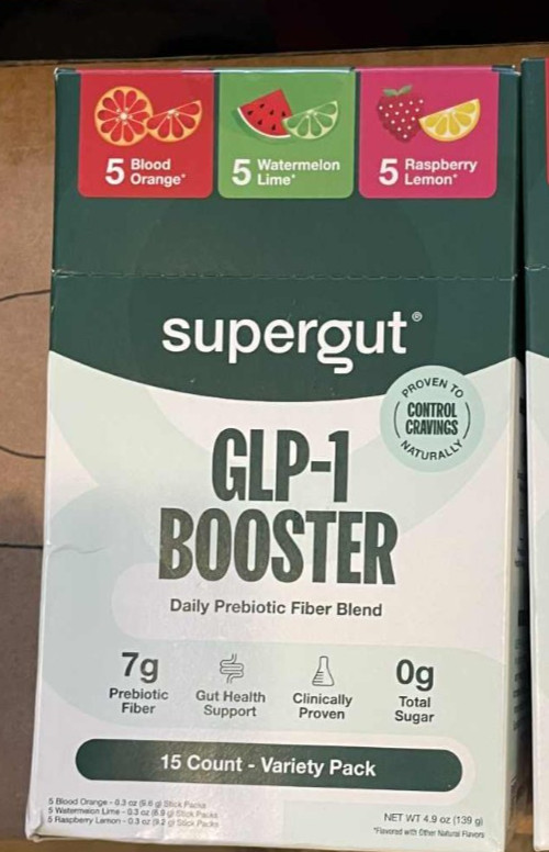 Supergut Prebiotic Fiber Variety Pack 15 Ct Gut Health Drink Mix Exp 07/22/27