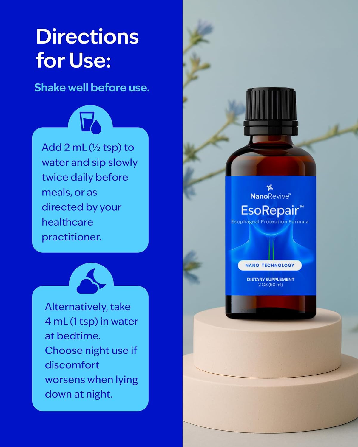 Esorepair Nano Esophageal & Stomach Health Supplements for Men & Women – Digesti