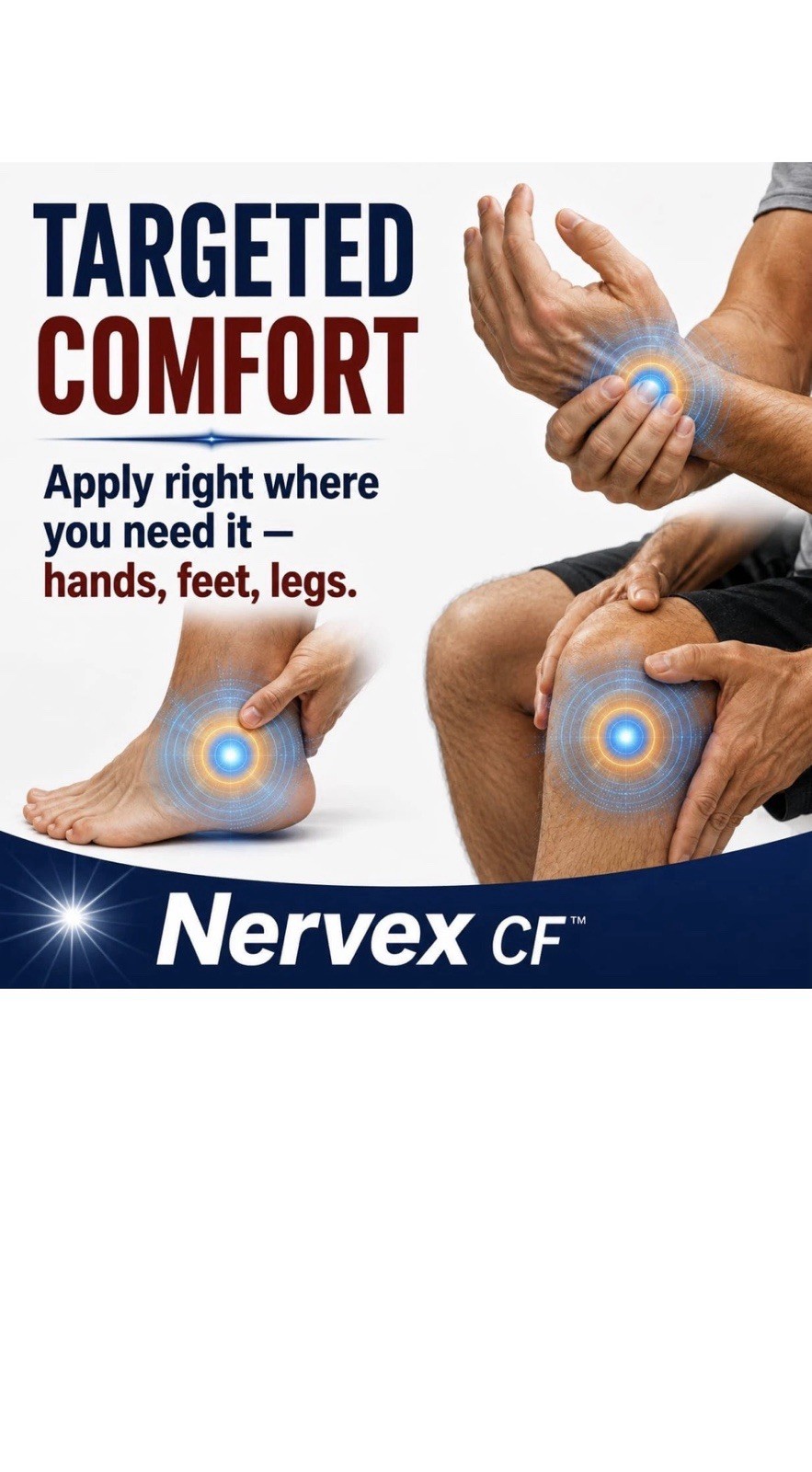 Vita Sciences Nervex CF | Capsaicin-Free Topical Comfort Cream | Arnica, MSM & B