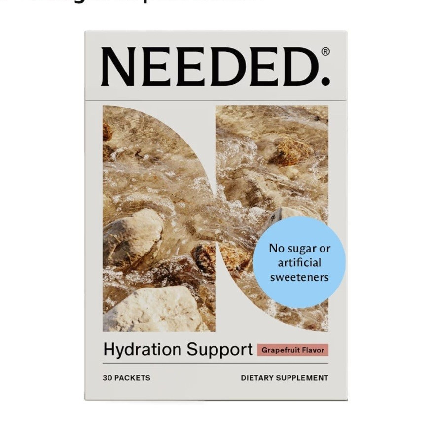 Needed. Hydration Support Electrolyte Powder Grapefruit 30 Packets 3.6 oz