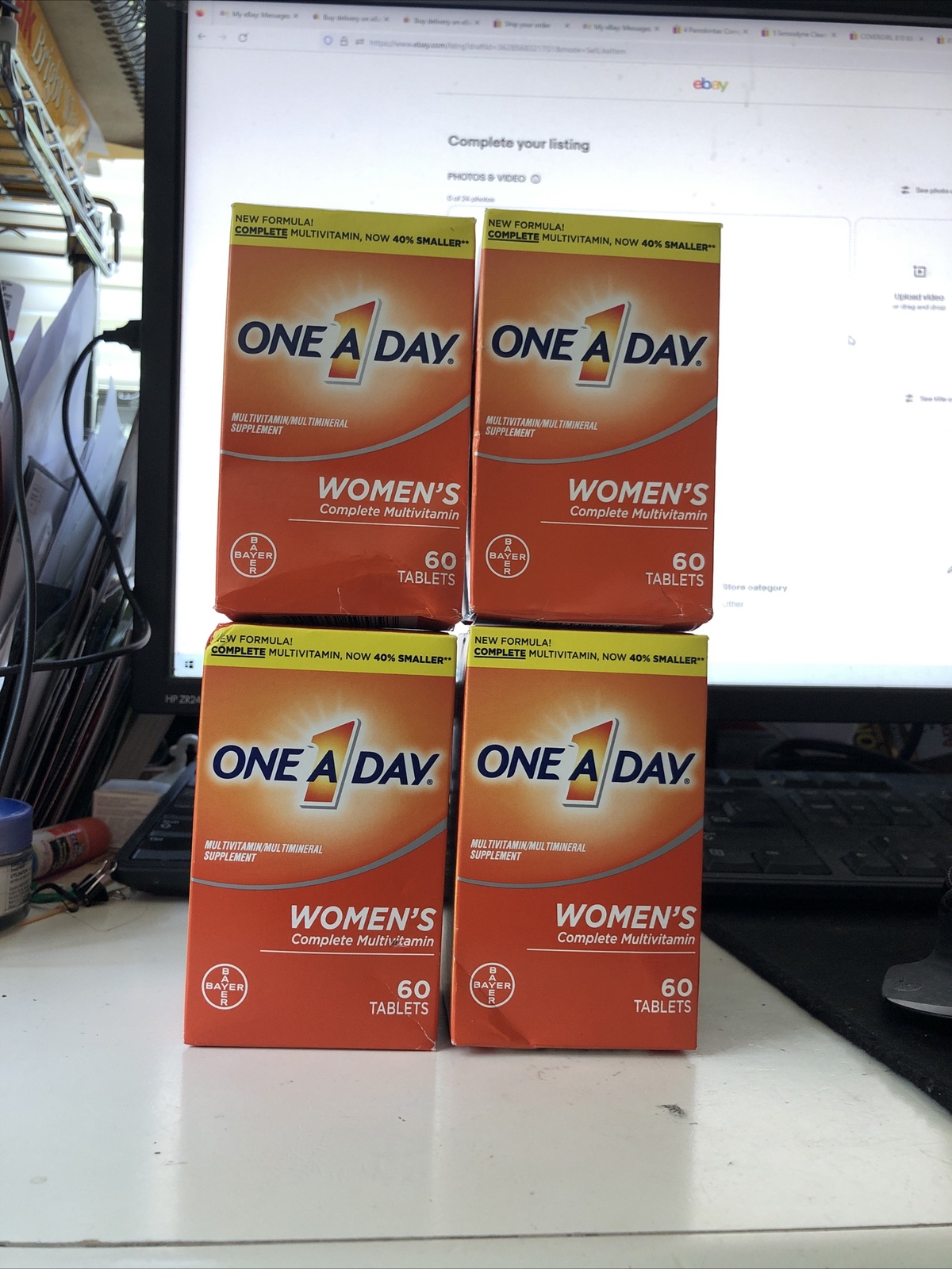4 PACKS One A Day Women’s Complete Multivitamin 60 Exp 12/2024