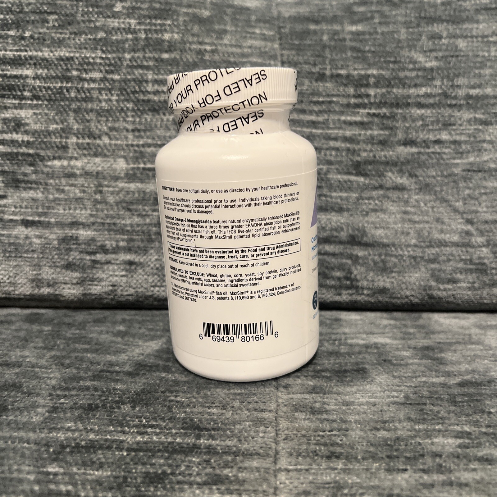 MYOXCIENCE Optimized Omega-3 Monoglyceride 60 Count exp 01/2026