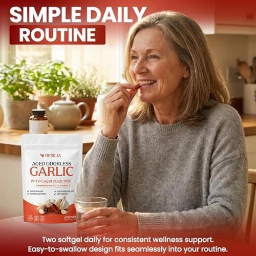 3PCS Garlic Extract 600mg Softgels (60 Count) Aged Garlic Extra