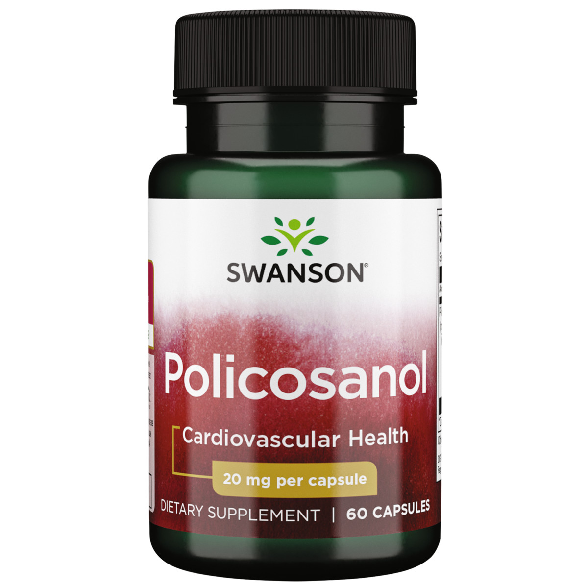 Swanson Policosanol 20 mg 60 Capsules