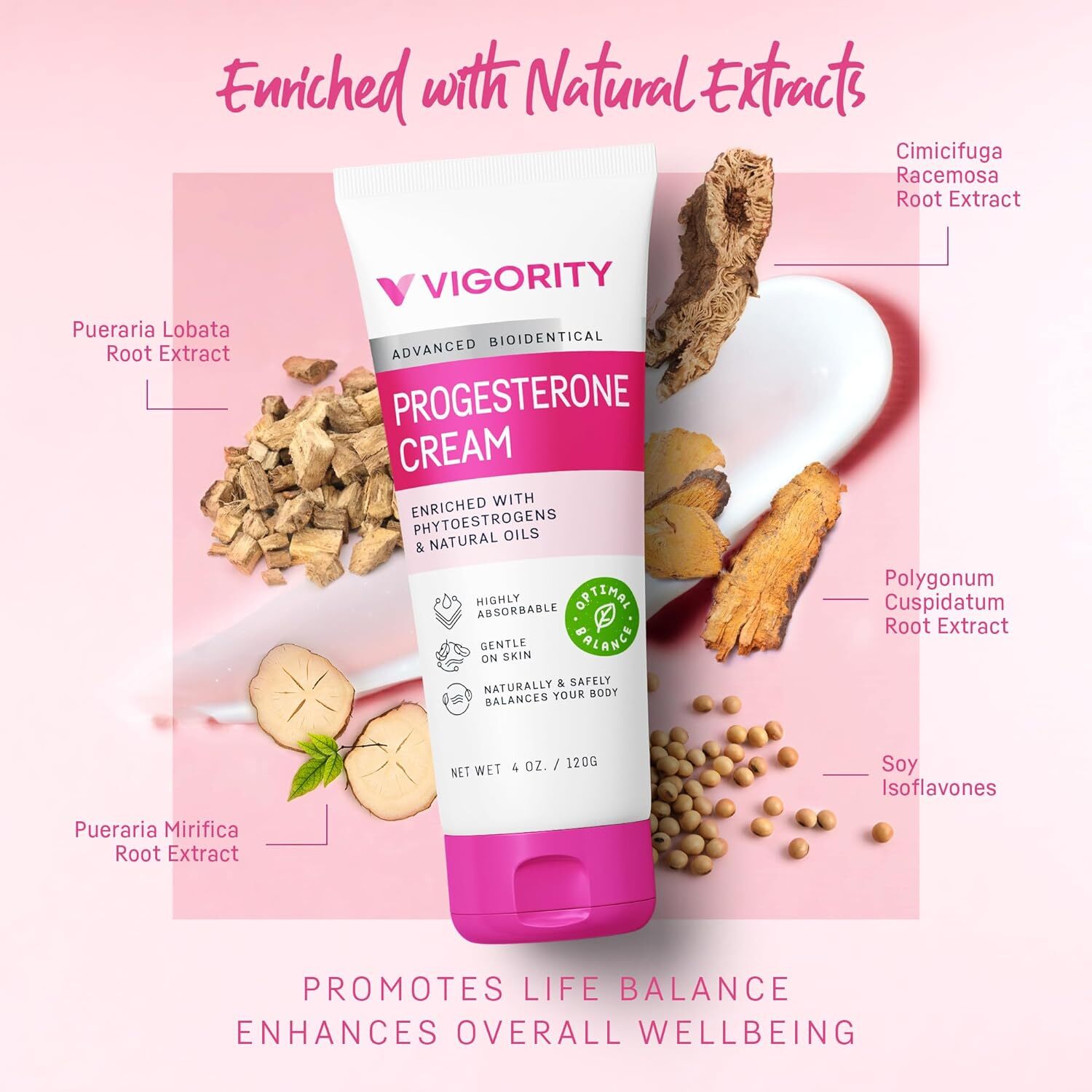 Progesterone Cream for Women Menopause Relief, Natural Bioidentical Progesterone
