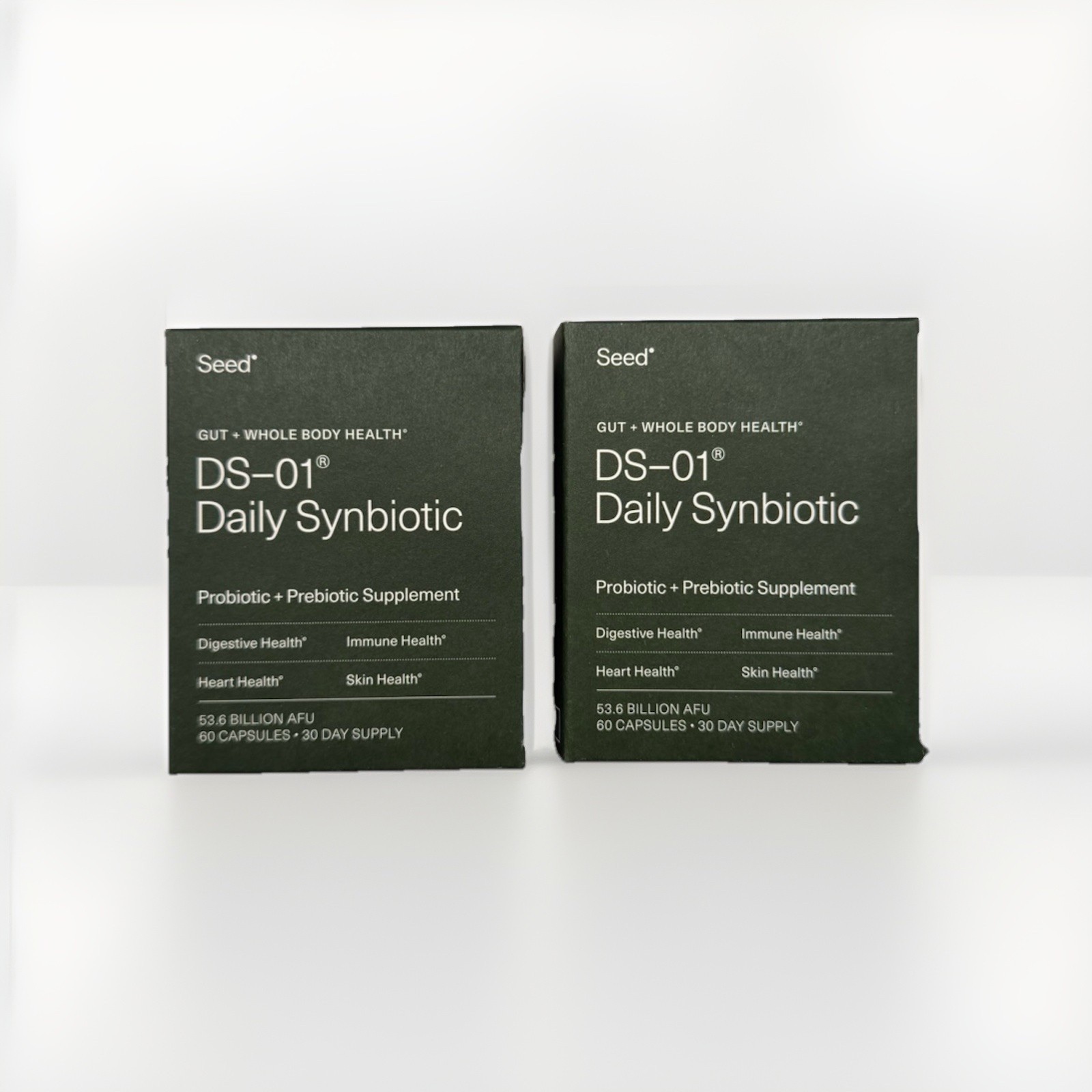 Lot Of 2 – SEED DS-01 DAILY SYNBIOTIC PROBIOTIC 60 capsules SEALED