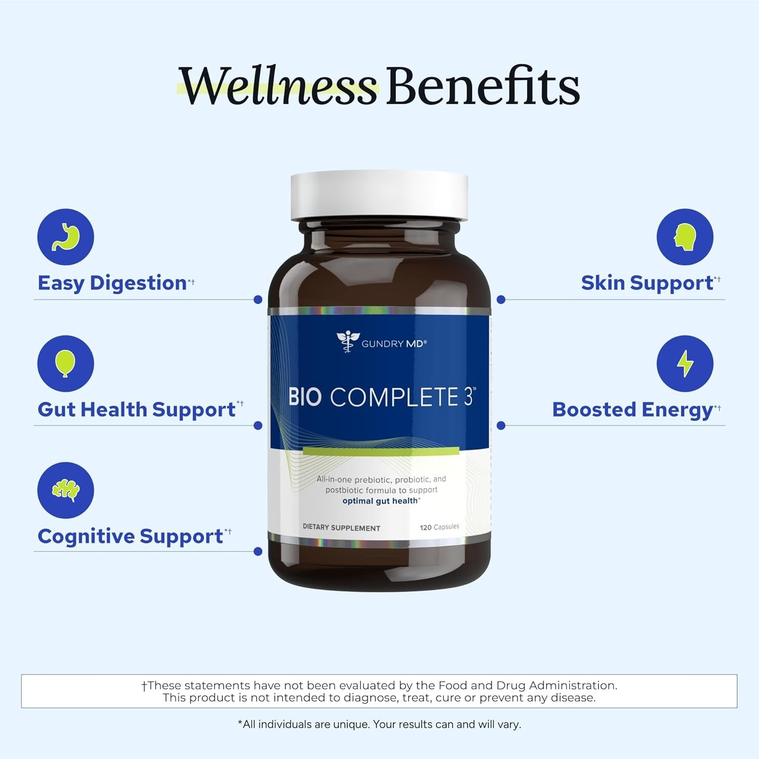 Gundry MD Bio Complete 3 Supplement 60 Capsules Optimal Gut Health Free Delivery