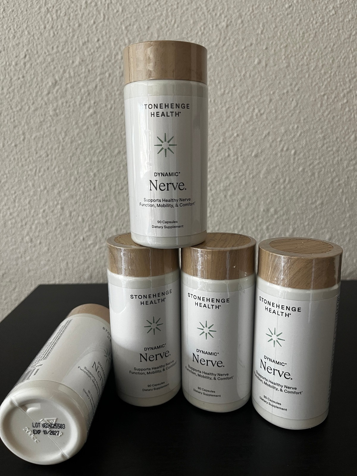 Stonehenge Health Dynamic Nerve 5 Sealed Bottles / 90 Capsules Each – Exp 10/27