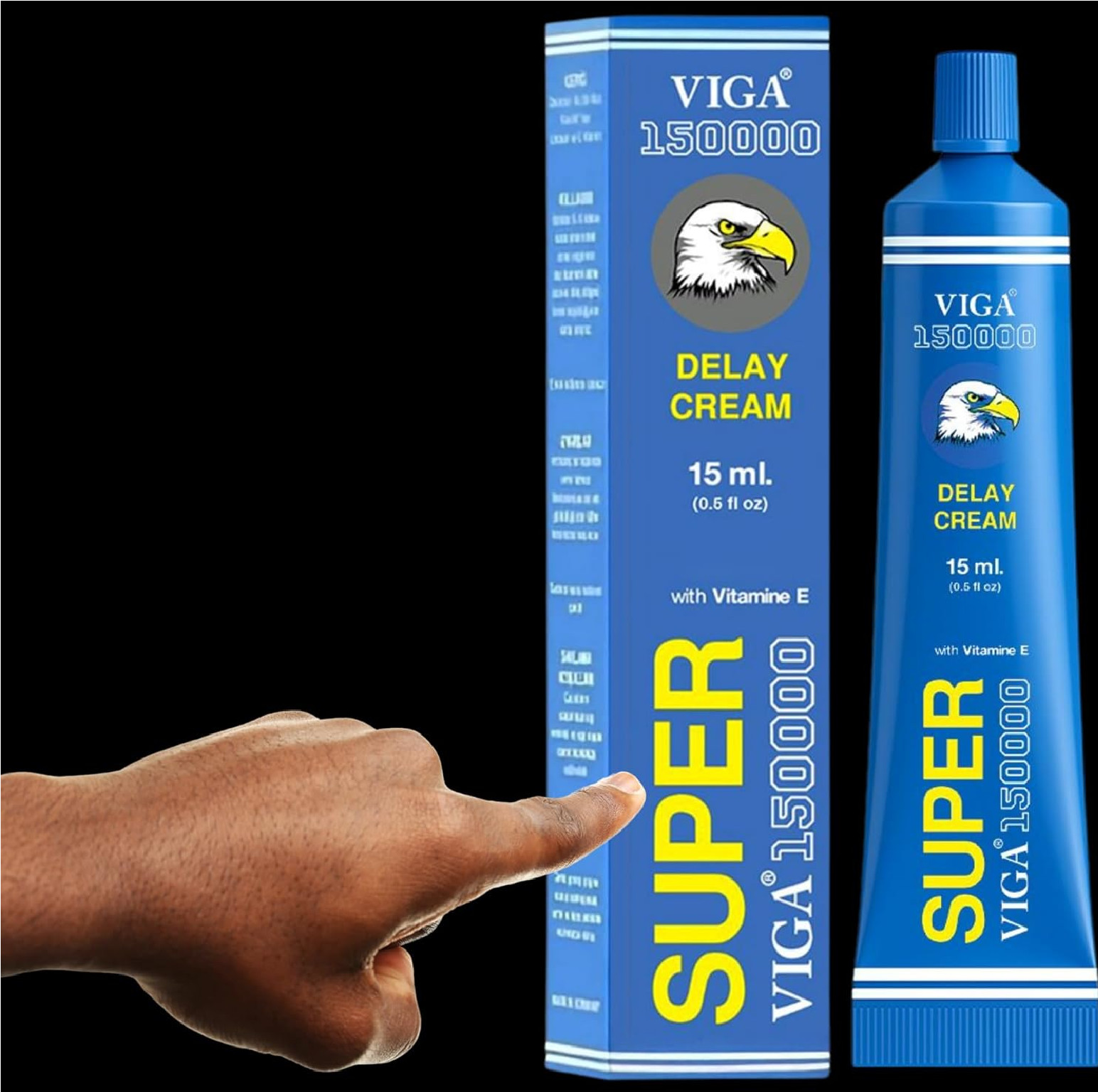 (Pack of 3) Viga 150000 Delay Cream for Men Vitamin E Formula 15ml