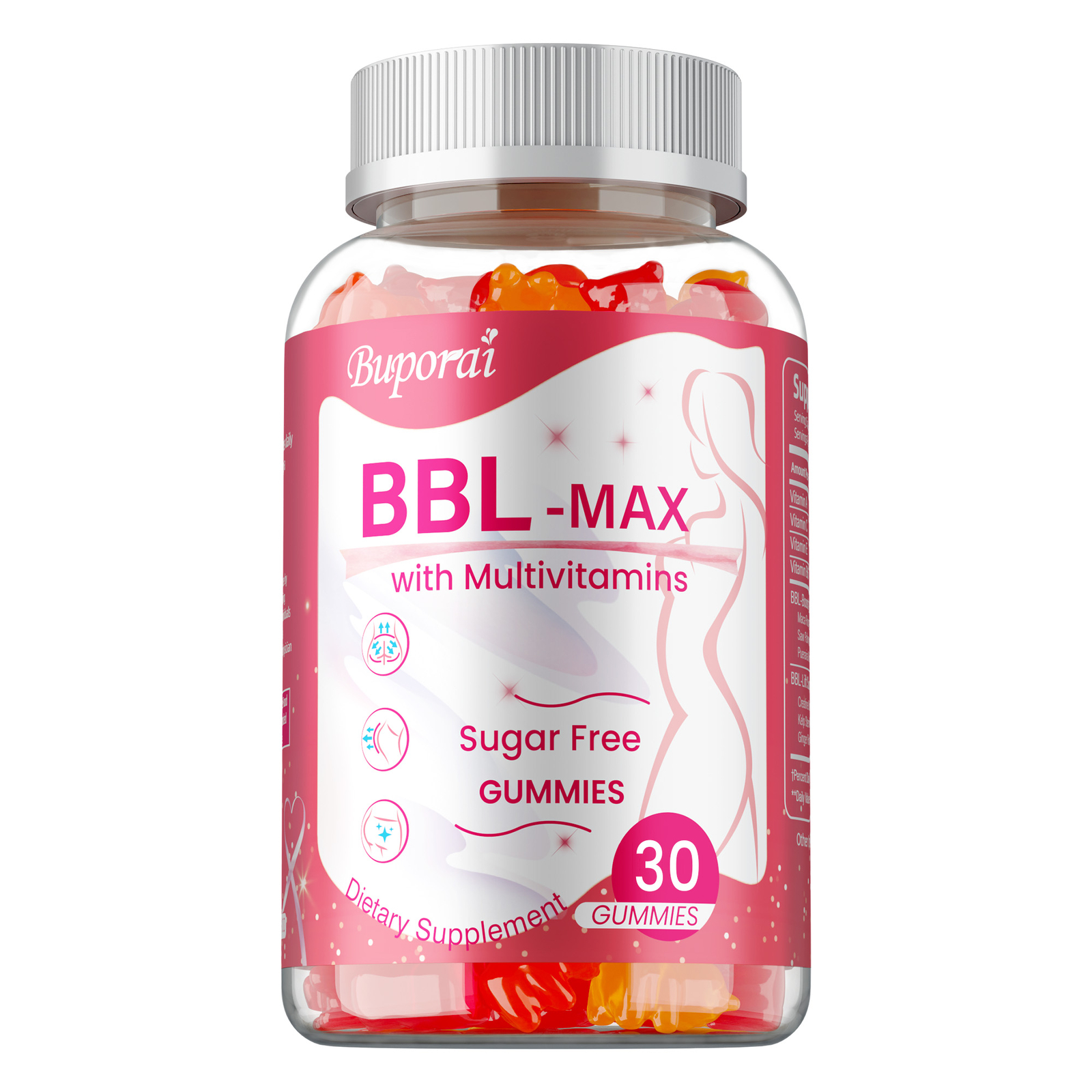 BBL -MAX Gummies – with Multivitamins, Buttocks,Lift, Firm, and Sculpt Buttocks