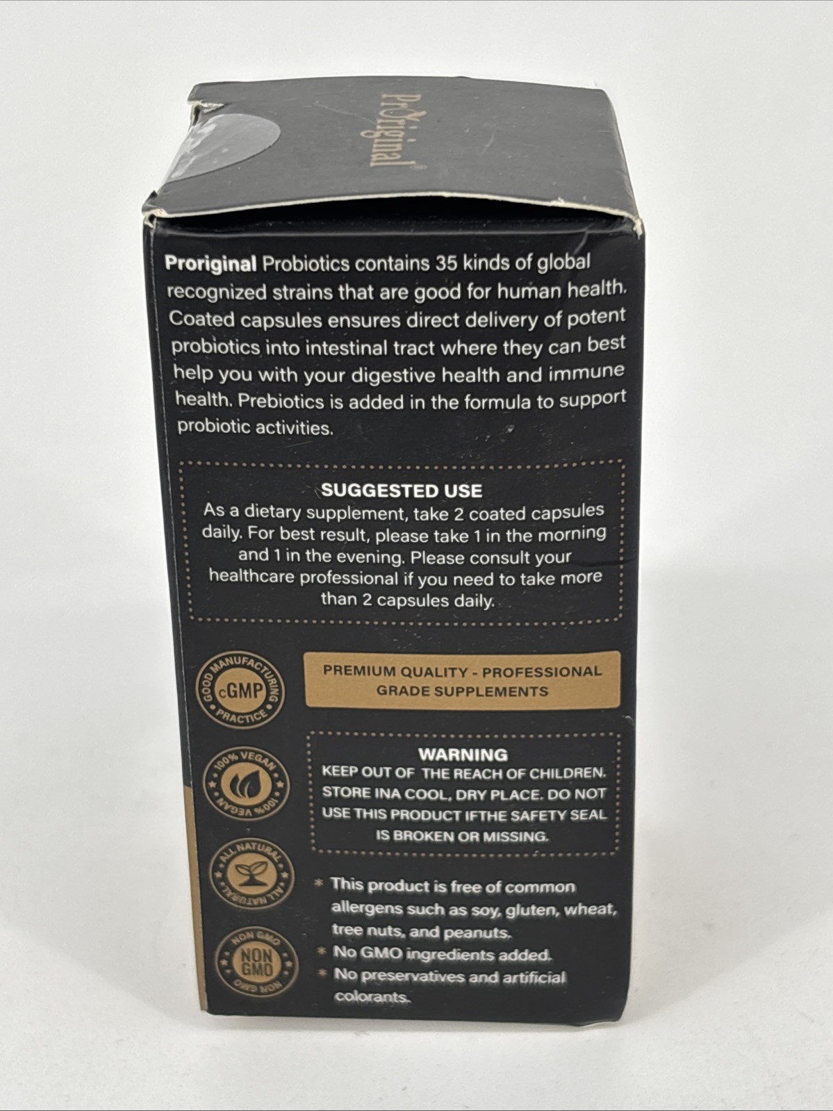 PrOriginal Probiotics 100 Billion CFU Bioflavonoids 60ct