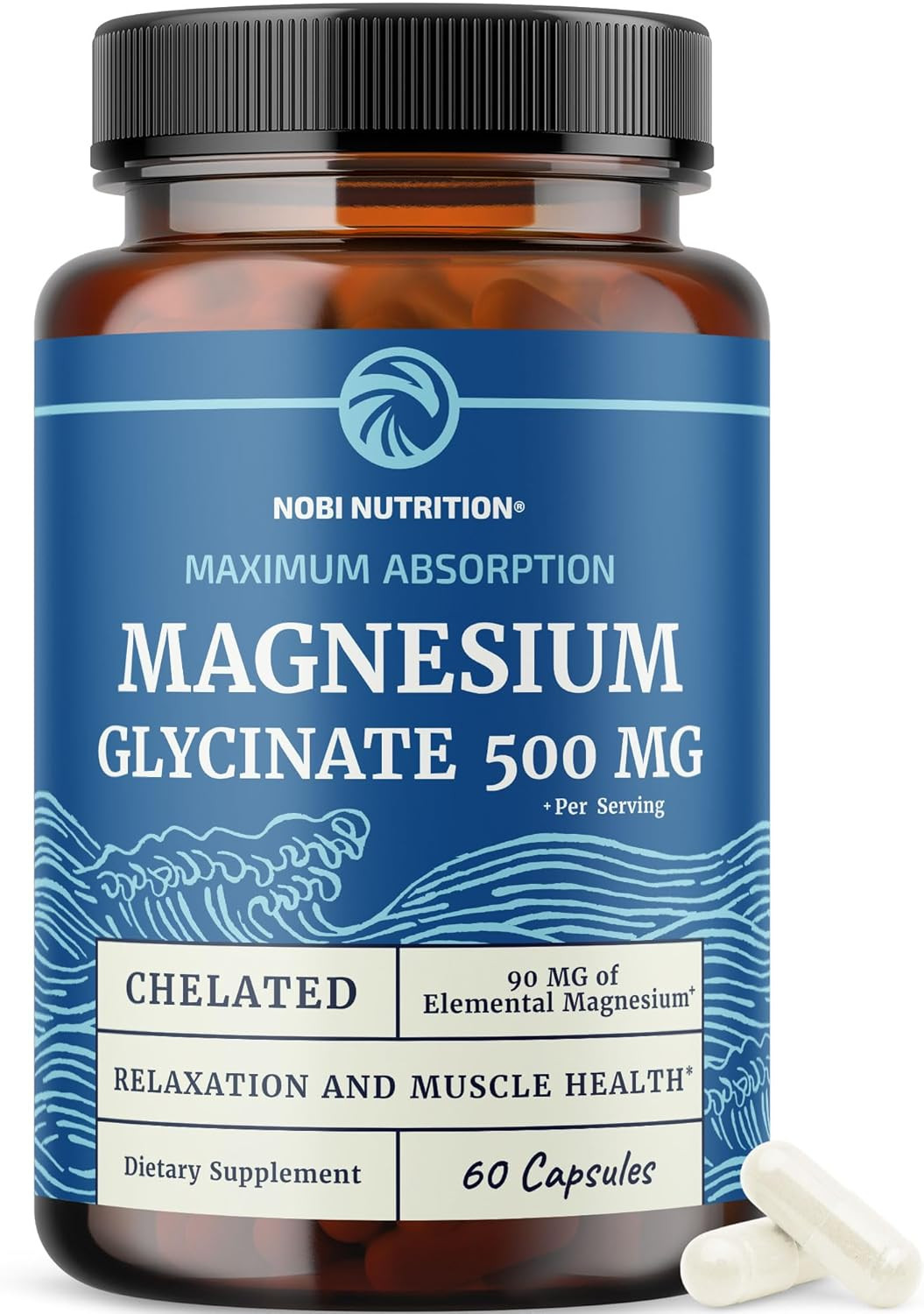 Magnesium Glycinate 500Mg | High Absorption | Sleep, Muscle, Bone, Heart Health