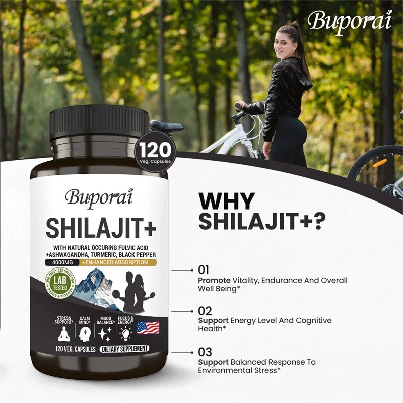 Shilajit+ 120pcs, Muscle Recovery and Strength, Support Digestive System Health