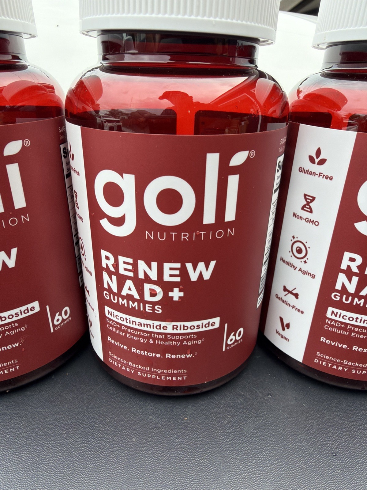 3 Pack Gummy Nad+ Goli Multi Vitamins 60 Count Each