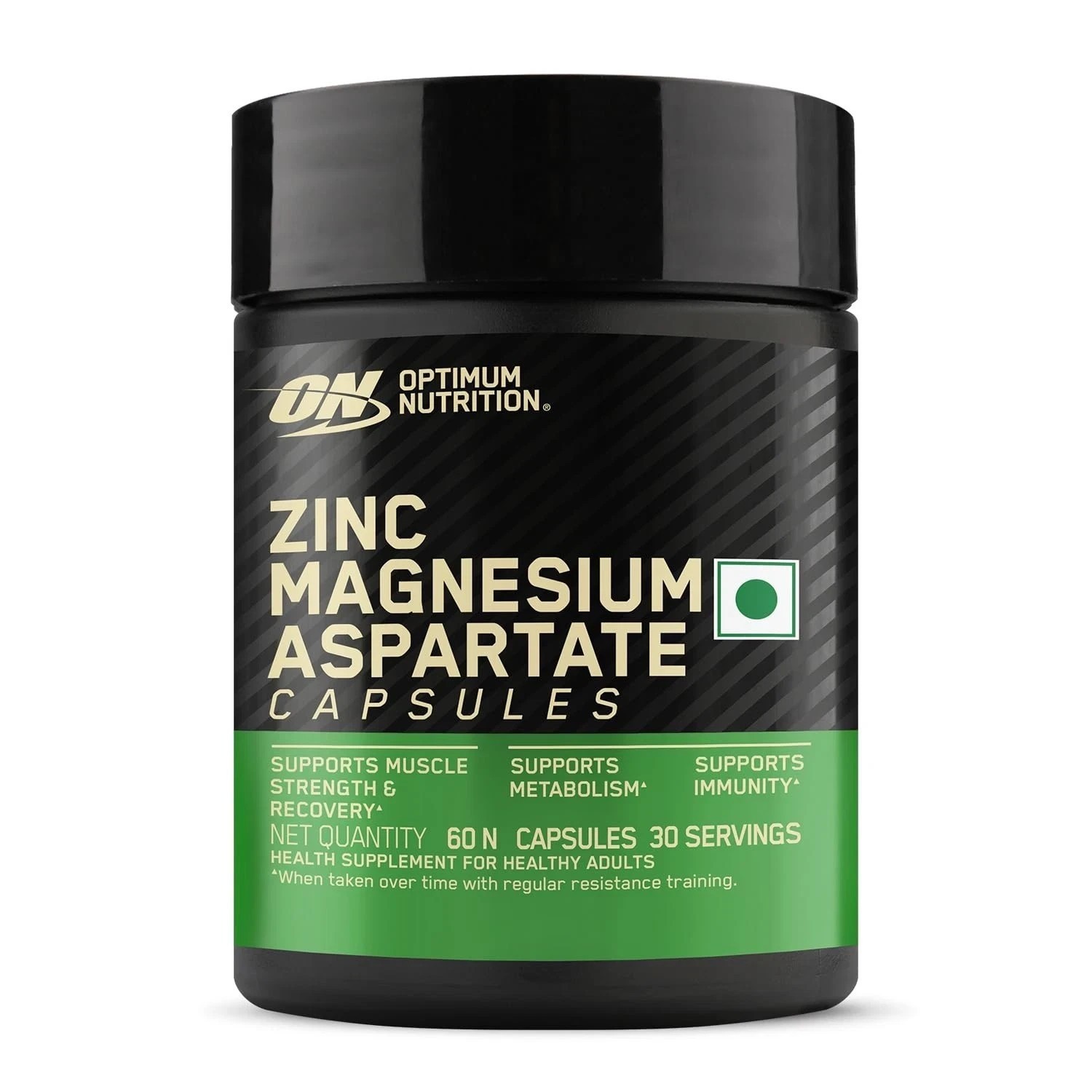 Optimum Nutrition ZMA 60 Caps Zinc Magnesium Aspartate | Strength & Recovery c99