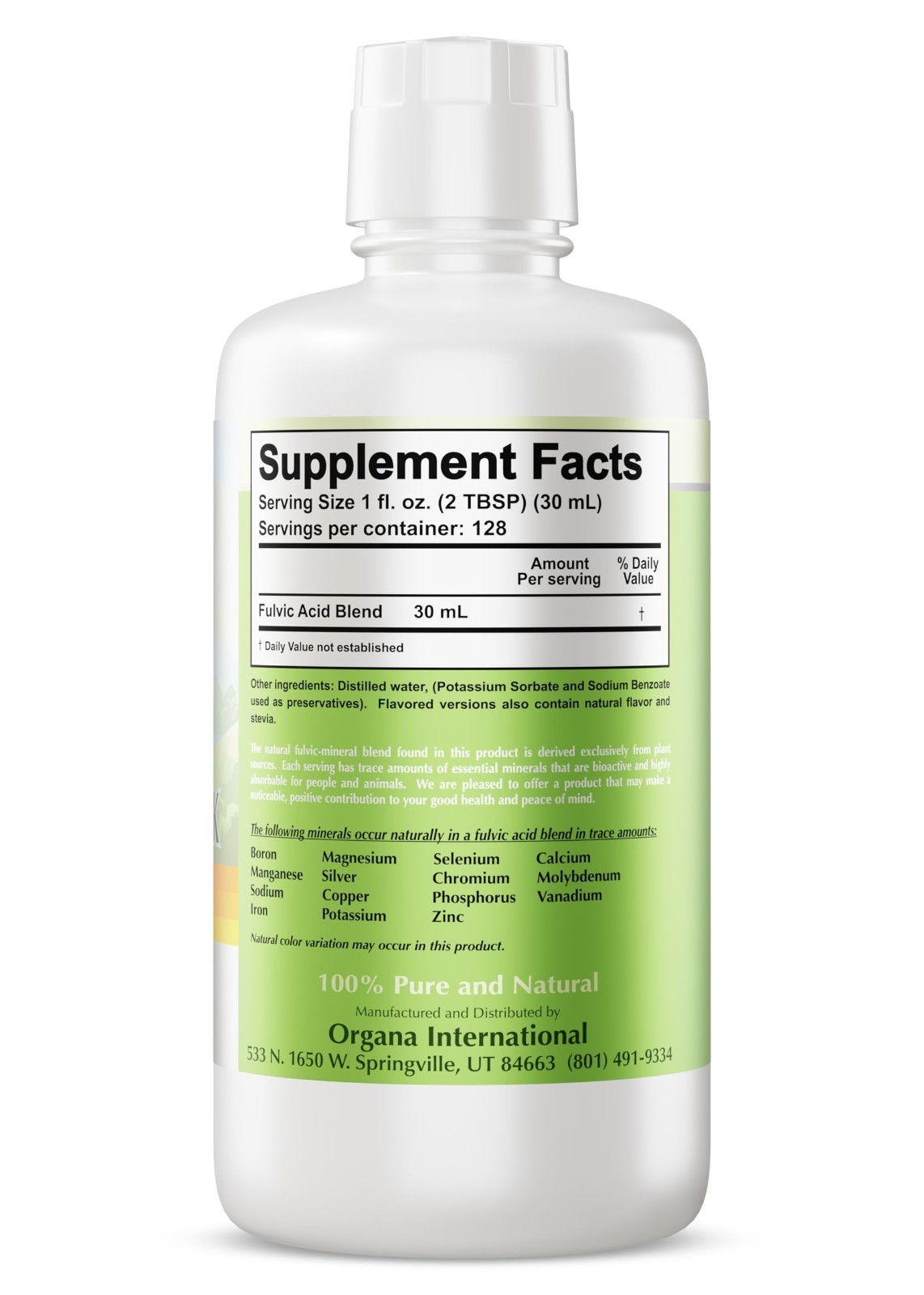 Liquid Colloidal Trace Minerals – Plant-Derived Supplements for Wellness – 32oz