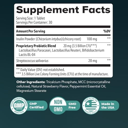 Synaptigen 30 Tablets Probiotics Inulin Magnesium 30 days